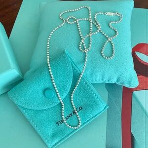 🩵24” Tiffany & Co. Makers Beaded Chain Necklace